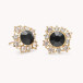 Set Emily Jet Halsband & Örhängen Black Crystal
