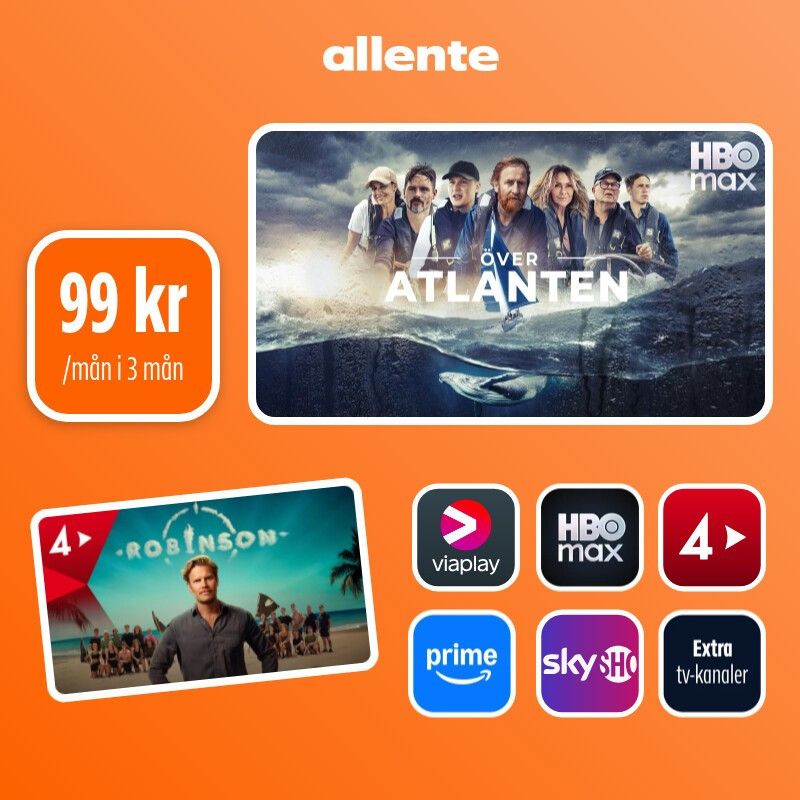 Just nu: Allente i tre månader för 99 kr