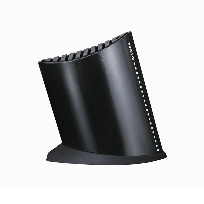 Knivblock svart 9+1