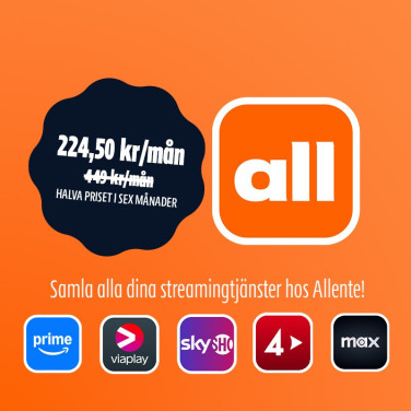 Allente - halva priset i 6 månader