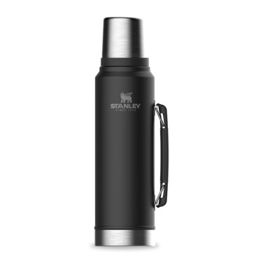 Classic Vacuum Bottle, 1 L, matt svart