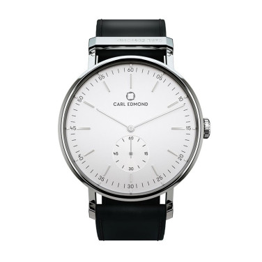 Klocka Ryolit 36 White Deluxe - Black Leather