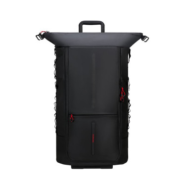 Ecodiver 4-in-1 vikbar duffelväska med hjul svart